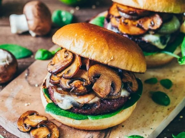 Rare Mushroom and Lentil&nbsp;Burger