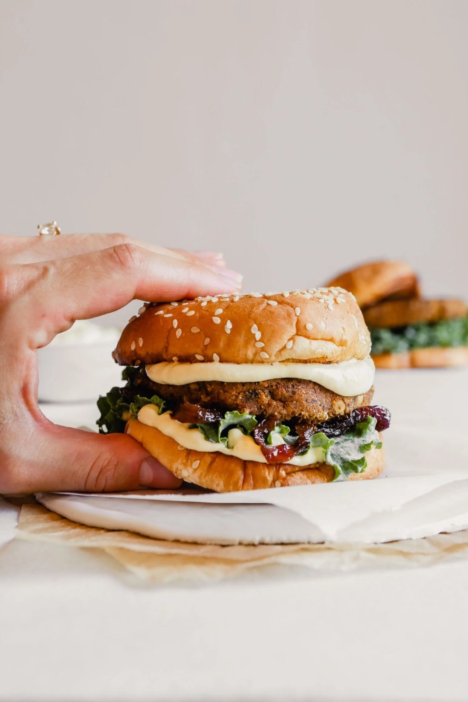Mushroom Lentil Burger